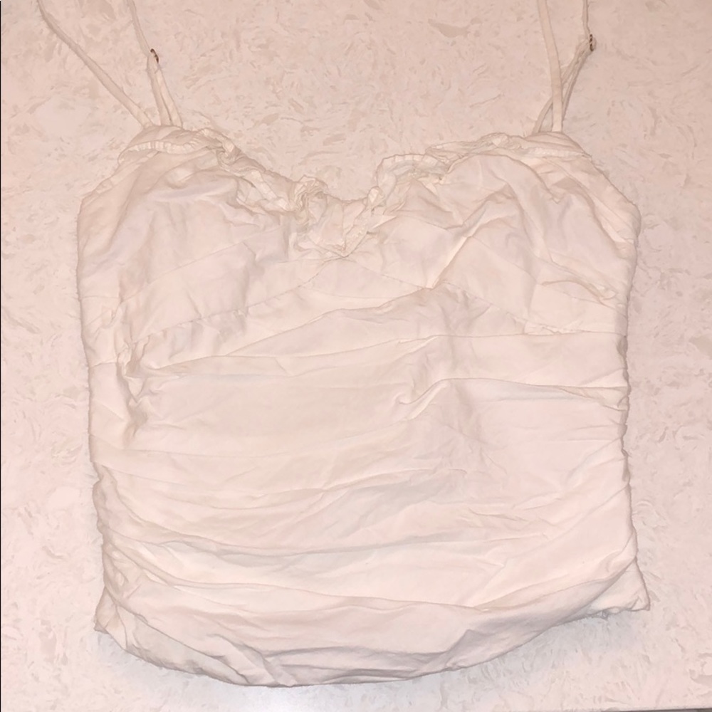 ZARA ruched crop top